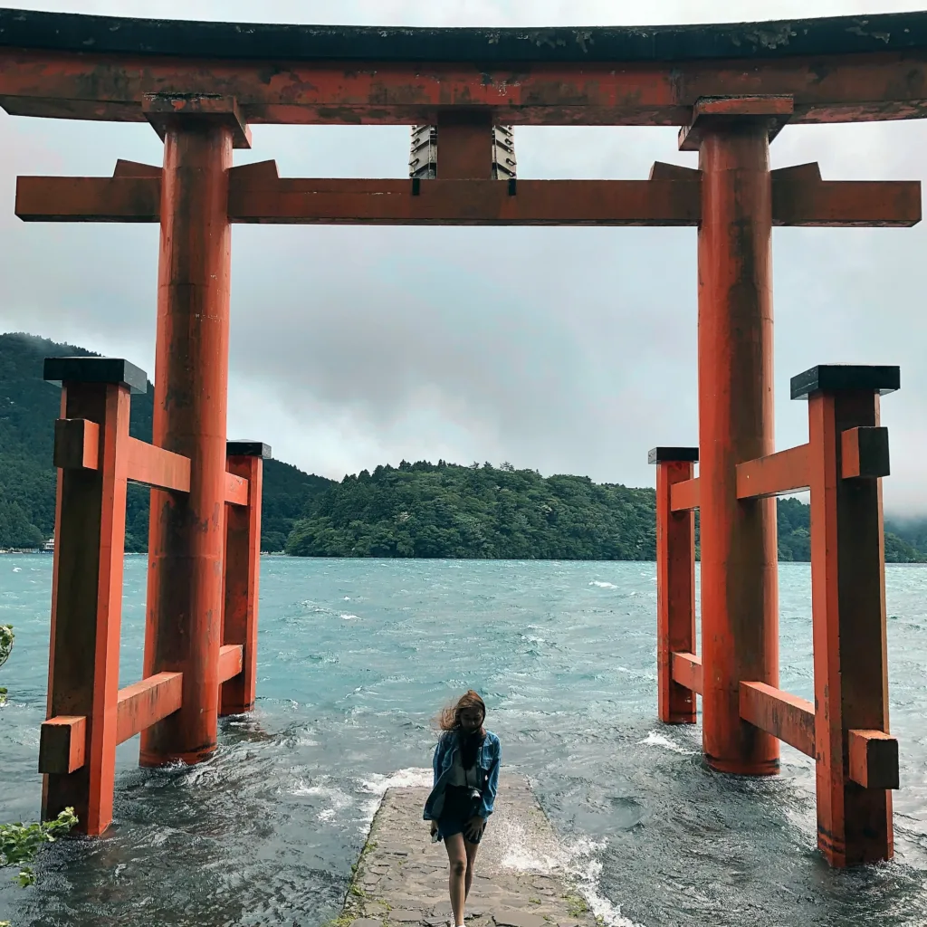 Torii gate in Hakone Shrine
