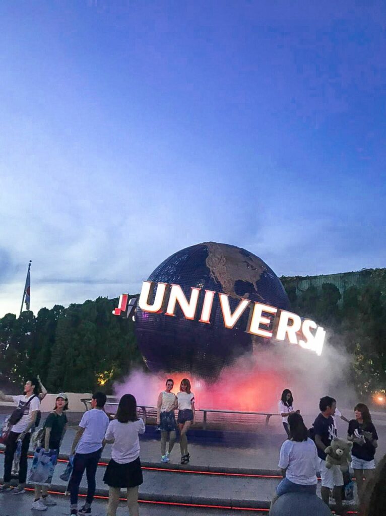 The iconic Universal Studio Globe